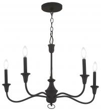 Minka-Lavery 6255-076 - 5 LIGHT CHANDELIER FIXURE IN METAL