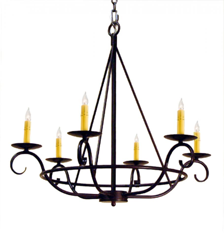 32" Wide Estrella 6 Light Chandelier