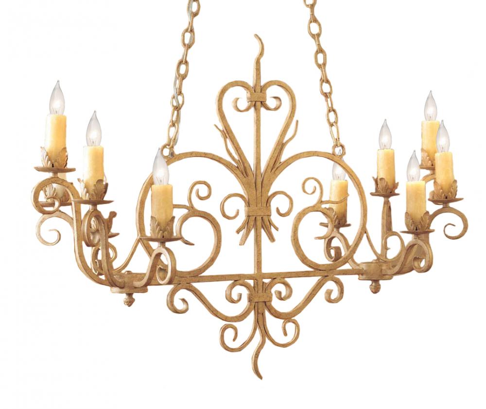 42" Long Kimberly 10 Light Chandelier