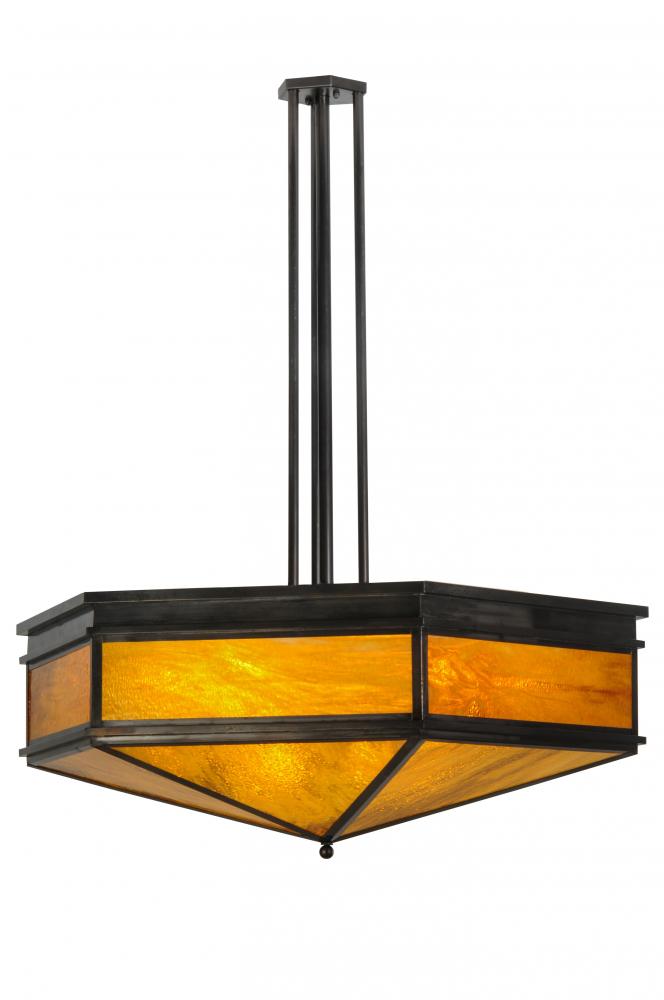 45"W Davis Street Octagon Inverted Pendant