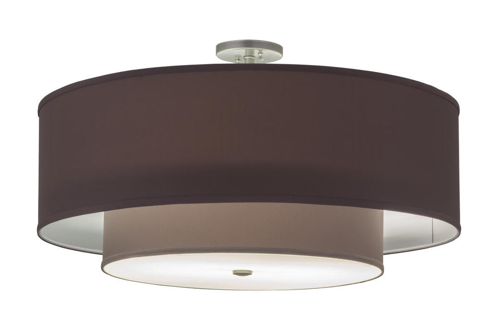 30"W Cilindro Textrene Two Tier Pendant