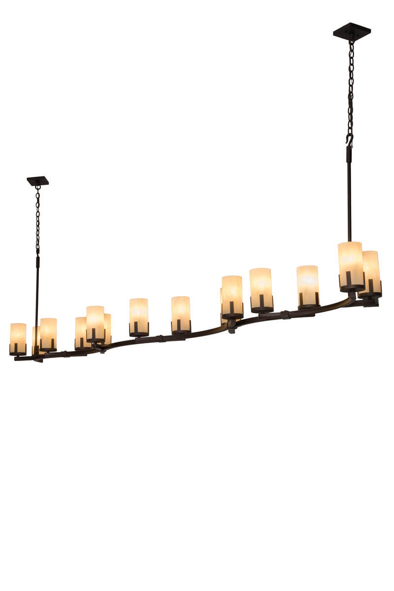 118" Long Cero 14 Light Oblong Chandelier