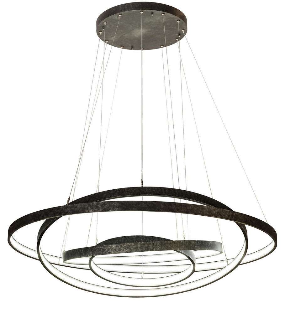 60"W Anillo 4 LT Cascading Pendant