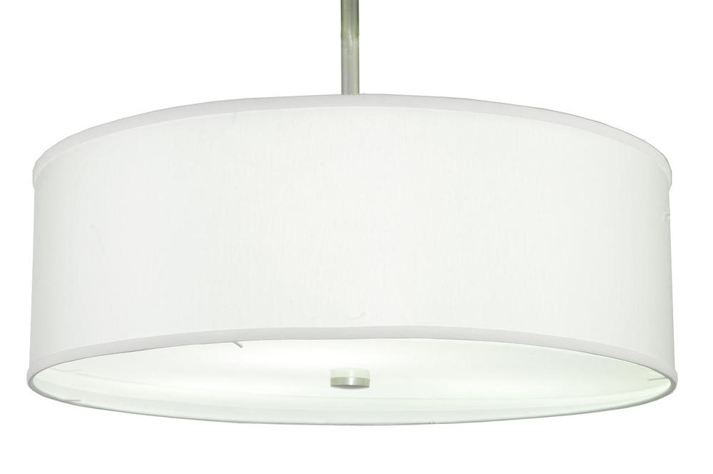 24" Wide Cilindro White Trilam Textrene Pendant