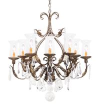 2nd Avenue Designs White 119105 - 36" Wide French Elegance 12 Light Crystal Chandelier