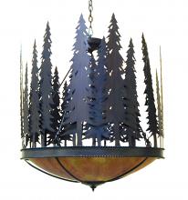 2nd Avenue Designs White 140717 - 30" Wide Tall Pines Inverted Pendant
