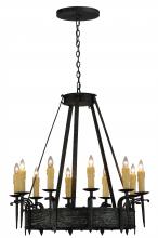 2nd Avenue Designs White 144262 - 36"W Costello 10 LT Chandelier