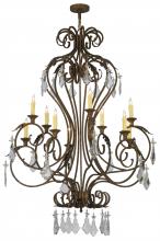 2nd Avenue Designs White 145747 - 48"W Josephine 10 LT Chandelier