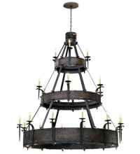 2nd Avenue Designs White 147097 - 72"W Costello 21 LT Three Tier Chandelier