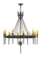 2nd Avenue Designs White 160821 - 36" Wide Amaury 10 Light Chandelier