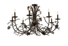 2nd Avenue Designs White 161106 - 42" Wide Pinecone 8 Light Chandelier