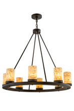 2nd Avenue Designs White 172274 - 36"W Loxley Jadestone 8 LT Chandelier