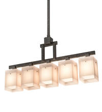 2nd Avenue Designs White 187801 - 55"L Metro Quadrato 5 LT Pendant