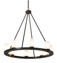 2nd Avenue Designs White 194762 - 36" Wide Loxley 8 LT Chandelier
