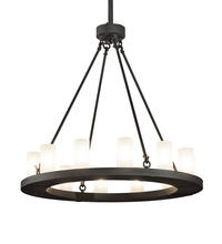 2nd Avenue Designs White 199716 - 36" Wide Loxley 12 Light Chandelier