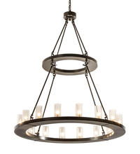2nd Avenue Designs White 202214 - 48" Wide Loxley 16 Light Two Tier Chandelier
