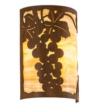 2nd Avenue Designs White 213910 - 8" Wide Grape Ivy Wall Sconce