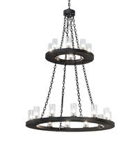 2nd Avenue Designs White 221404 - 42" Wide Loxley 20 Light Two Tier Chandelier