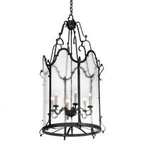 2nd Avenue Designs White 221434 - 24" Wide Dubrek 6 Light Foyer Lantern