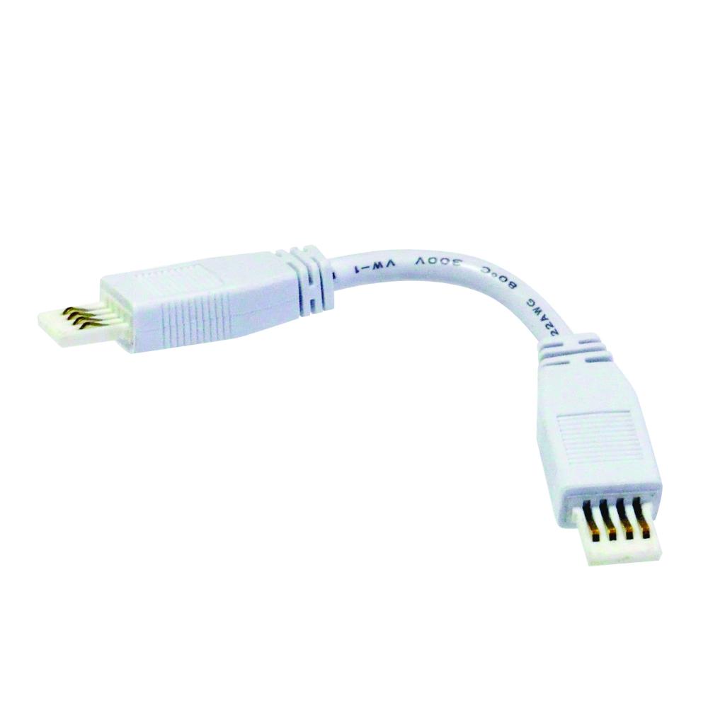 12" Flex Interconnection Cable for Lightbar Silk, White