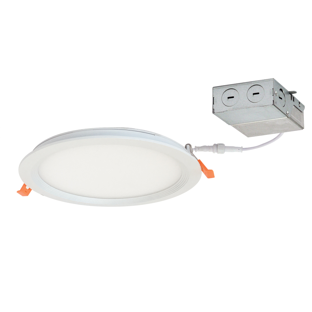 8" FLIN Round Recessed LED, 1900lm, 5000K, 20W, 120V Triac/ELV Dimming, White