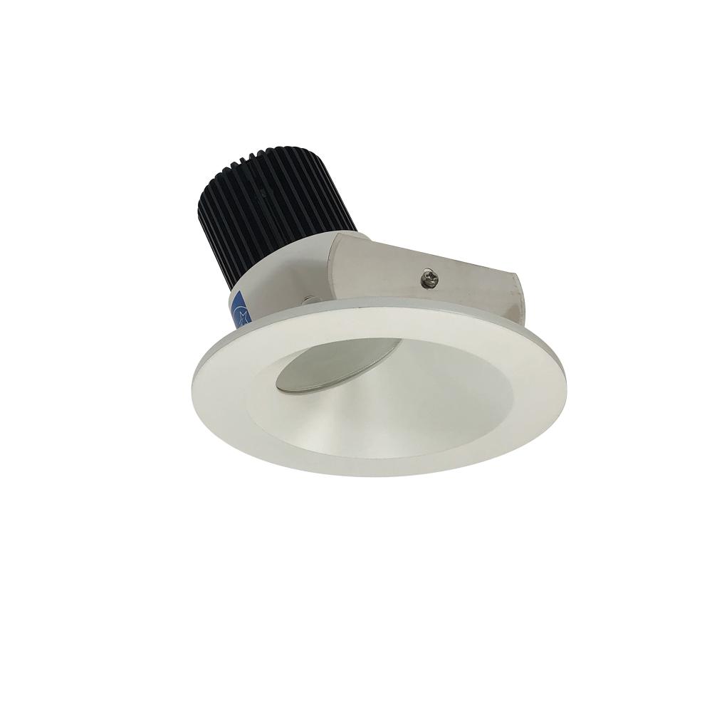 4" Iolite LED Round Wall Wash, 800lm / 14W, Comfort Dim, Matte Powder White Reflector / Matte