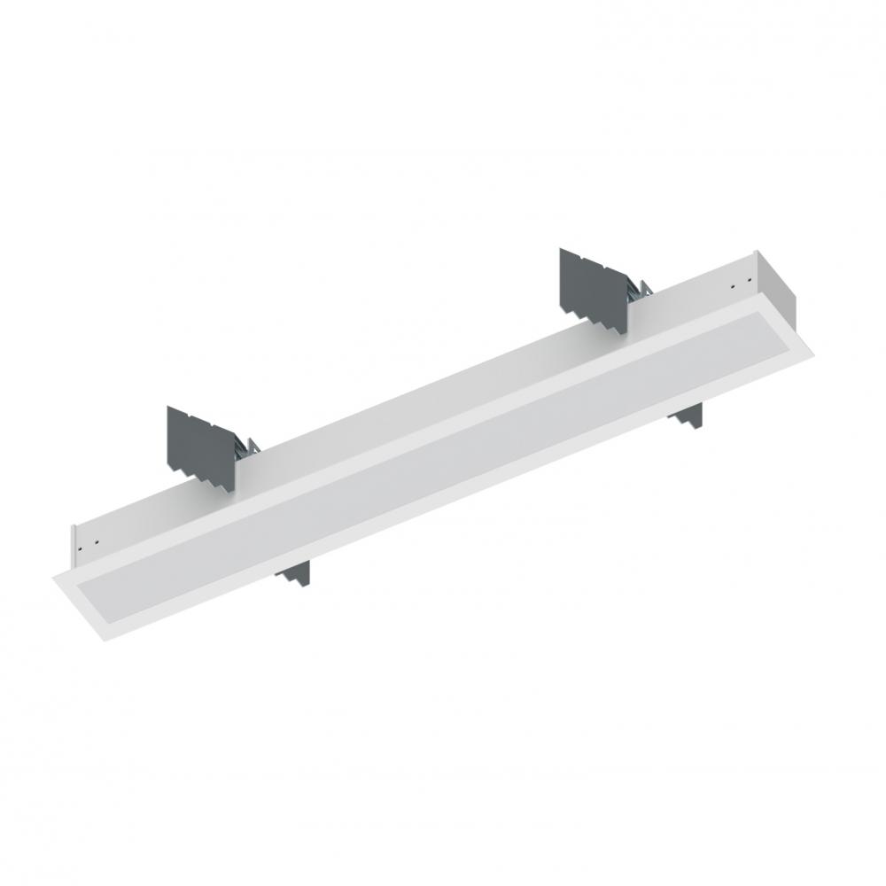 2' L-Line LED Recessed Linear, 2100lm / 3000K, White Finish