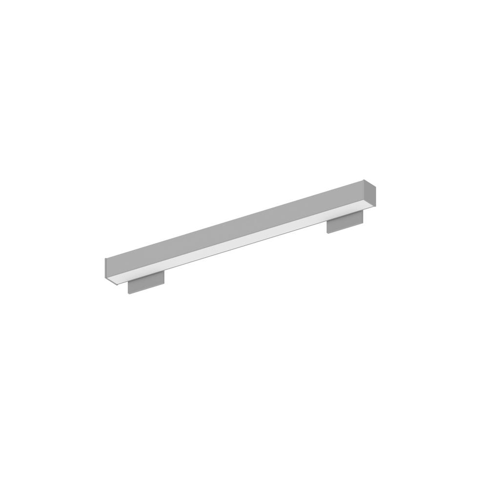 2' L-Line LED Wall Mount Linear, 2100lm / 3000K, 4"x4" Left Plate & 4"x4" Right