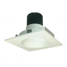 Nora NIO-4SNDC40QWW - 4" Iolite LED Square Reflector with Round Aperture, 10-Degree Optic, 800lm / 12W, 4000K, White