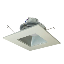 Nora NLCBC2-65640MPW/10 - 6" Cobalt Click LED Retrofit, Square Reflector, 1000lm / 12W, 4000K, Matte Powder White