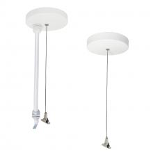Nora NLUD-PCCW/20 - 20' Pendant Power & Aircraft Mounting Kit for NLUD Series, White Finish