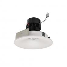 Nora NPRLV-4RNB27XWW - 4" Pearl Low Voltage LED Round Bullnose Retrofit, 1200lm / 11W, 2700K, White Finish