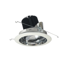 Nora NRM2-619L2530FCW - 6" Marquise II Round Regressed Adj. Reflector, Flood, 2500lm, 3000K, Specular Clear/White (Not