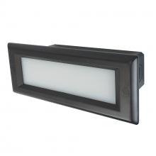 Nora NSW-842/32BZ - Brick Die-Cast LED Step Light w/ Frosted Lens Face Plate, 146lm, 4.6W, 3000K, Bronze, 120V-277V,