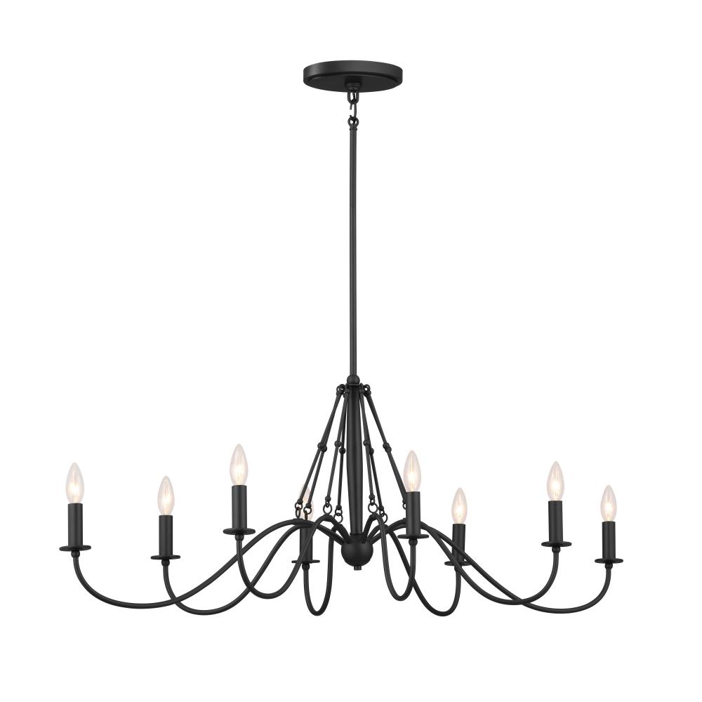 Oval Chandelier 8Lt