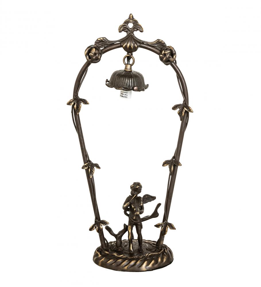 19" High Cherub With Violin Mini Lamp