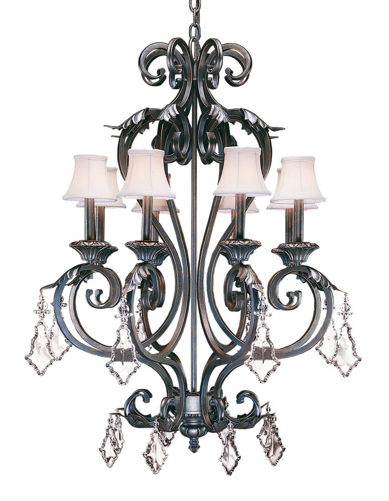 28" Wide Josephine 8 Light Chandelier