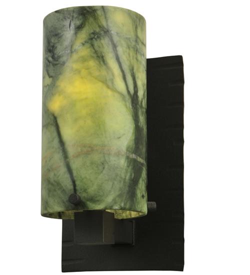 4.5"W Cilindro Jadestone Wall Sconce