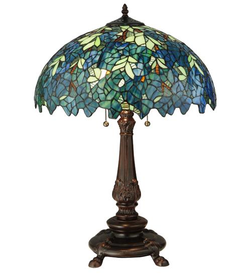 26"H Nightfall Wisteria Table Lamp