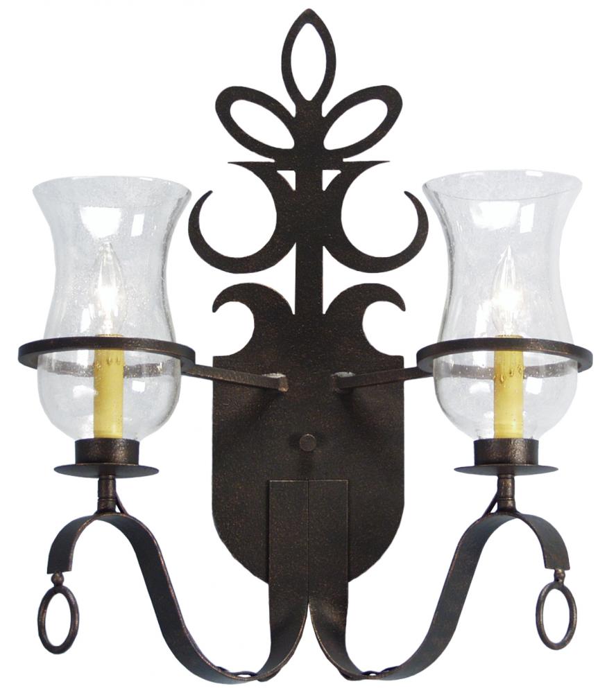 12" Wide Narcissus 2 Light Wall Sconce