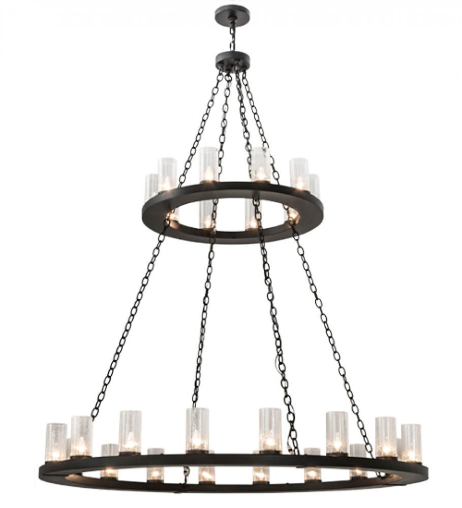 60"W Loxley 28 LT Two Tier Chandelier