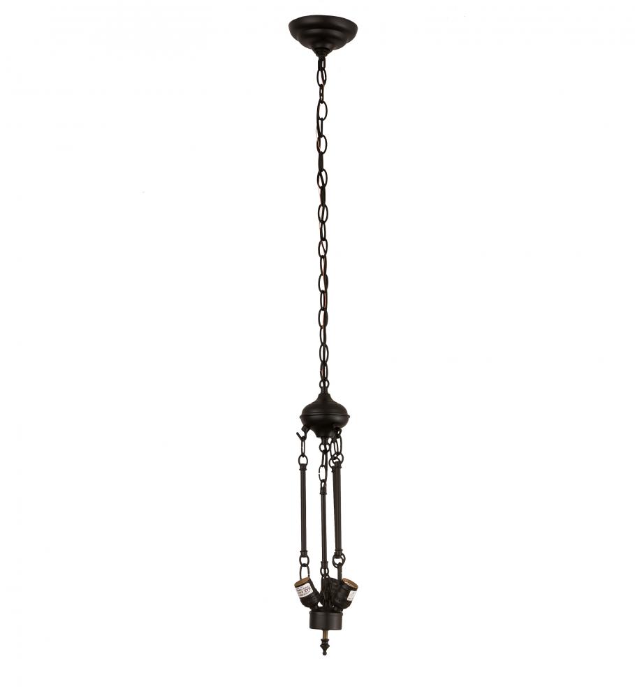 20"W Solar Black 3 LT Inverted Pendant Hardware