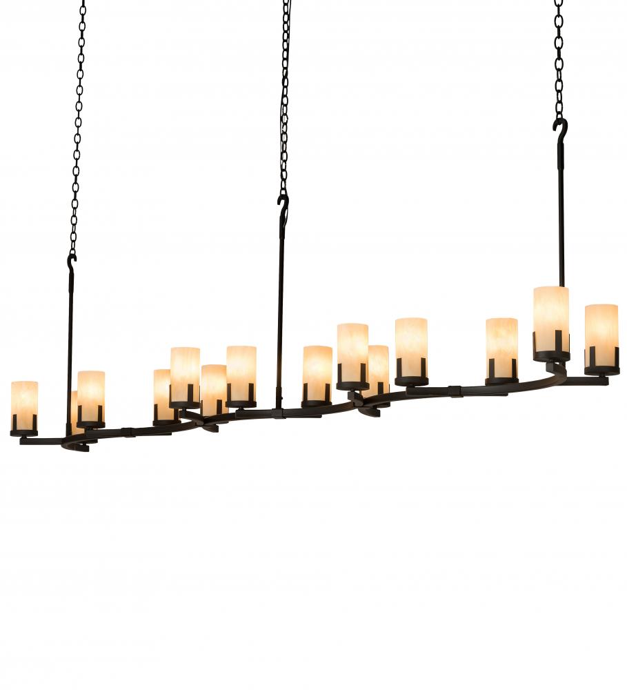 118" Long Cero 14 Light Oblong Chandelier