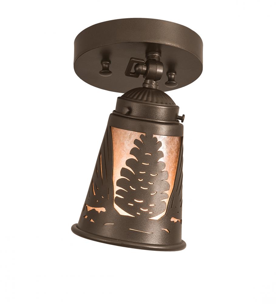 5-10.75" Wide Pinecone Swing Arm Flushmount