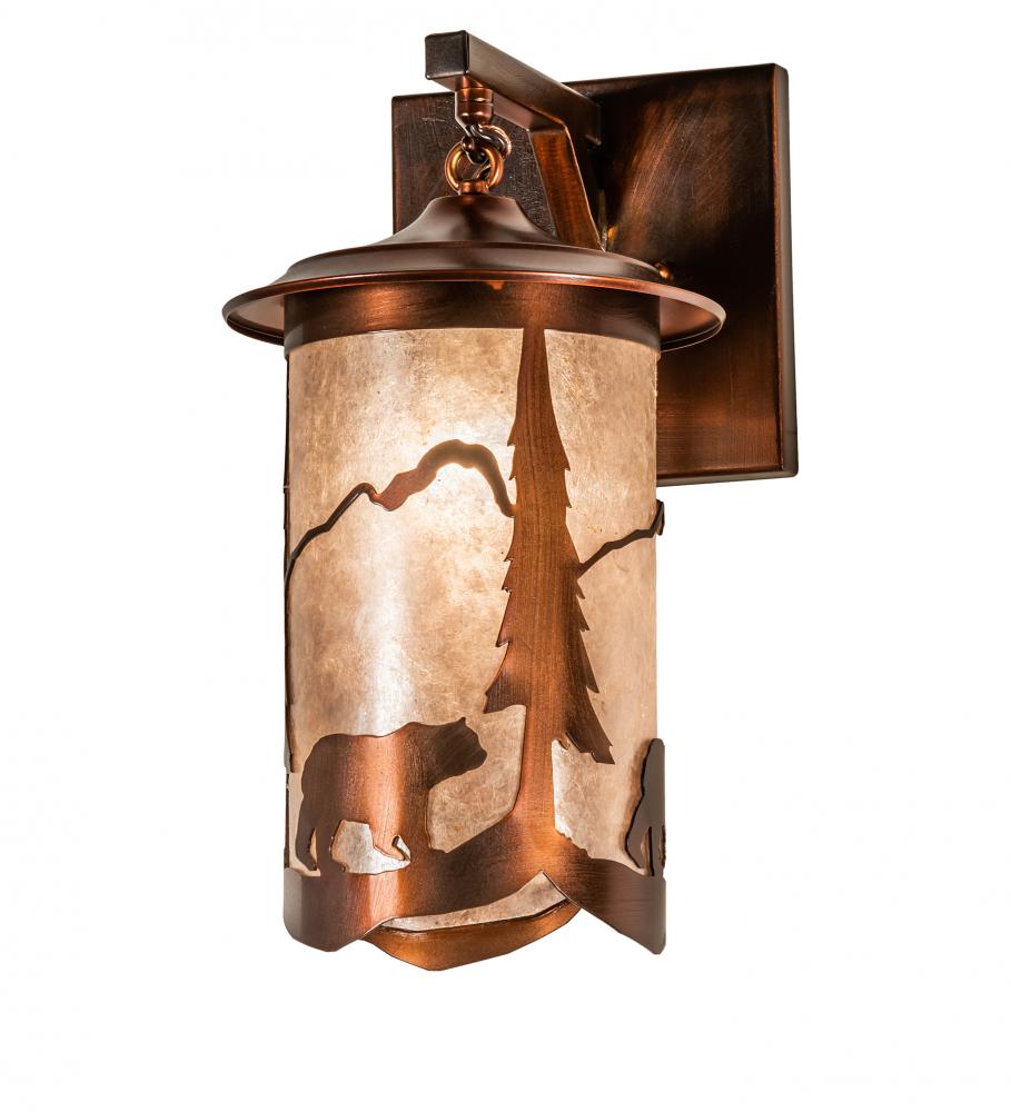 8" Wide Fulton Lone Bear Wall Sconce