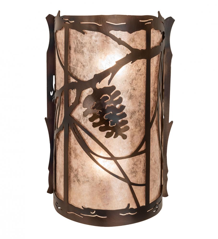 8" Wide Whispering Pines Wall Sconce