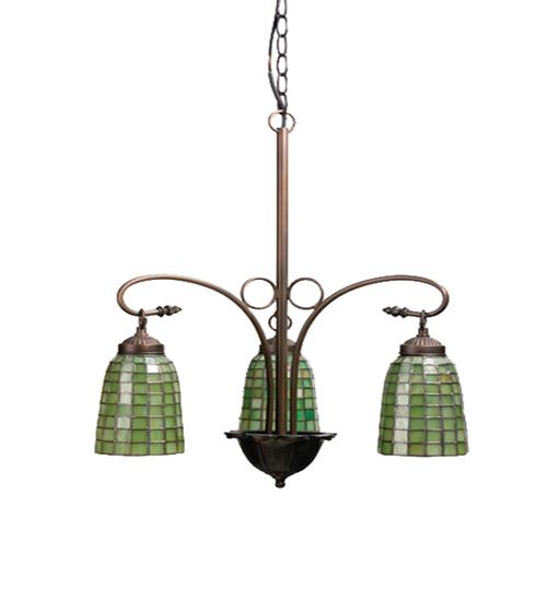 24"W Terra Verde 3 LT Chandelier