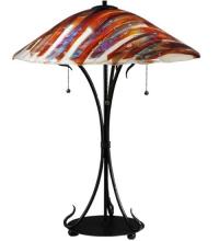 Meyda Blue 108321 - 28"H Marina Fused Glass Table Lamp