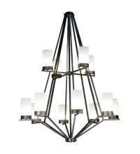 Meyda Blue 115096 - 60"W Galen 12 Lt Two Tier Chandelier