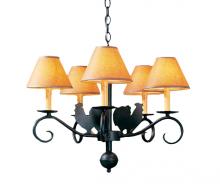 Meyda Blue 115631 - 24" Wide Animal 5 Light Chandelier